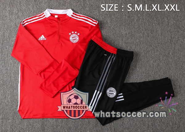 Bayern Munich Red Tracksuit 2021-2022
