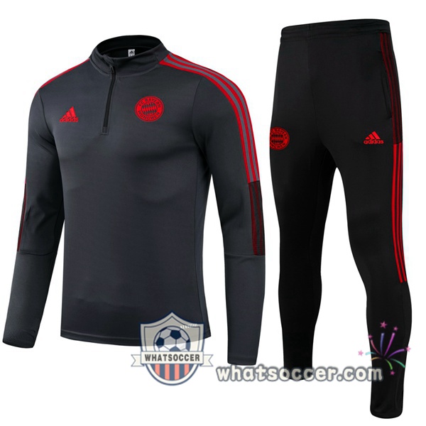 Bayern Munich Gray Fonce Tracksuit 2021-2022
