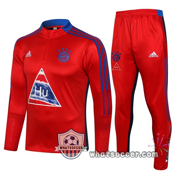 Bayern Munich Red Blue Tracksuit 2021-2022