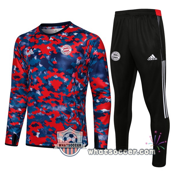 Bayern Munich Blue Red Tracksuit 2021-2022