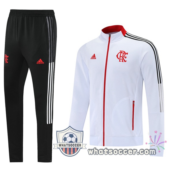 Flamengo White Training Jacket 2021-2022