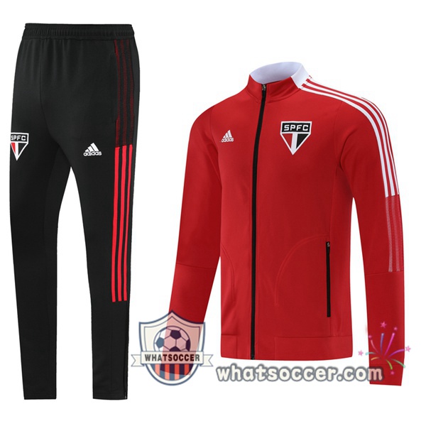 Sao Paulo FC Red Training Jacket 2021-2022