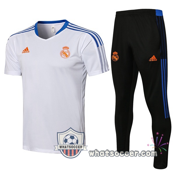 Real Madrid Training T-Shirts + Pants White 2021-2022