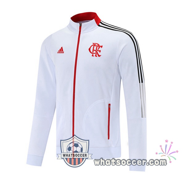 Flamengo White Soccer Jacket 2021-2022
