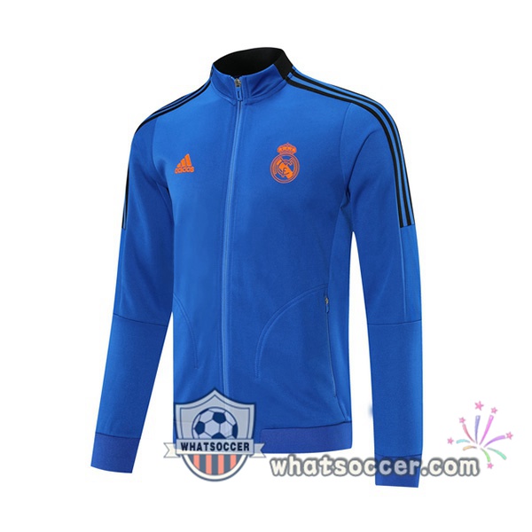 Real Madrid Blue Soccer Jacket 2021-2022