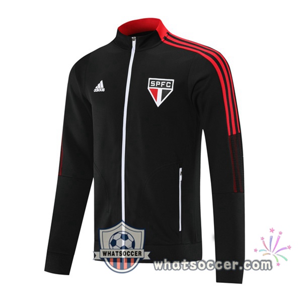Sao Paulo FC Black Soccer Jacket 2021-2022