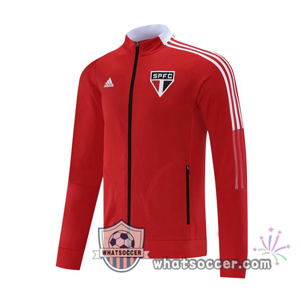 Sao Paulo FC Red Soccer Jacket 2021-2022