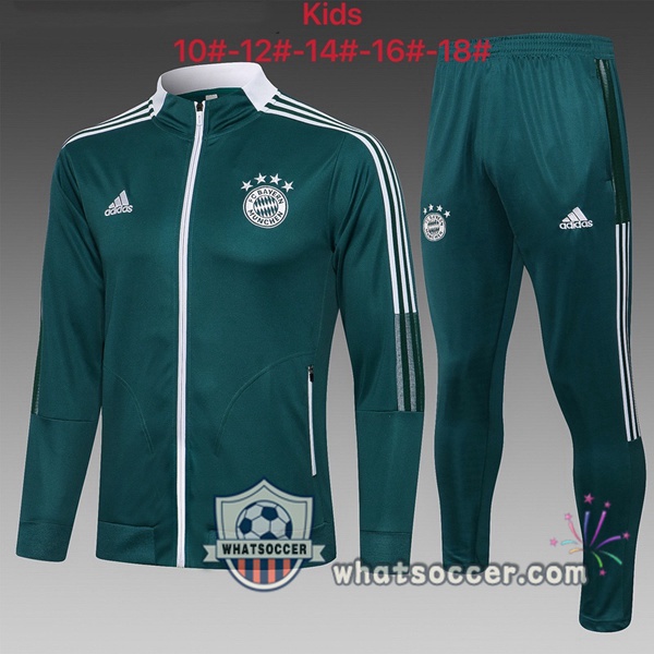 Bayern Munich Kids Green Training Jacket 2021-2022