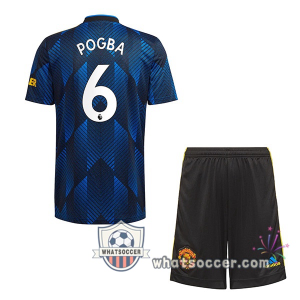 Manchester United (Pogba 6) Kids Third Soccer Jerseys 2021-2022