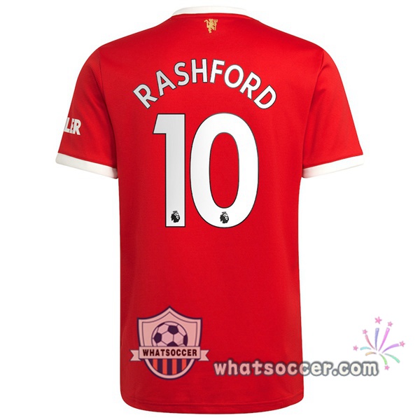 Manchester United (Rashford 10) Home Soccer Jerseys 2021-2022