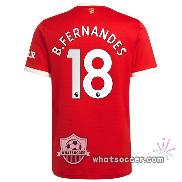 Manchester United (B.Fernandes 18) Home Soccer Jerseys 2021-2022