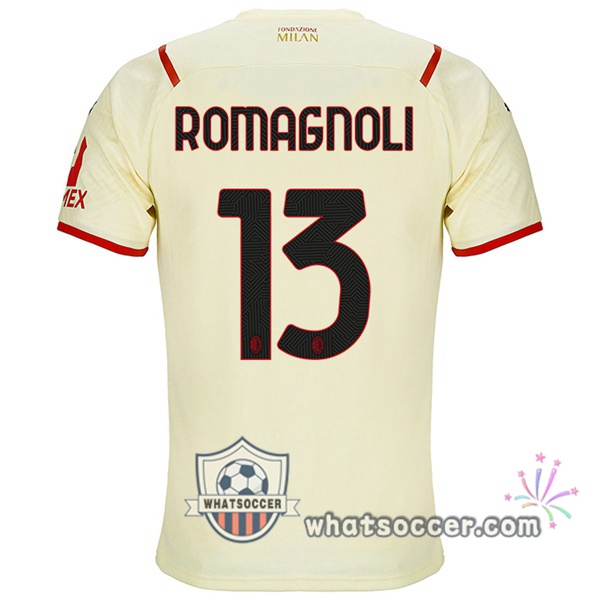 AC Milan (ROMAGNOLI 13) Away Soccer Jerseys 2021-2022