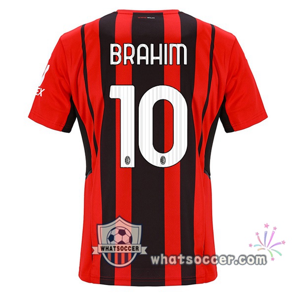 AC Milan (BRAHIM 10) Home Soccer Jerseys 2021-2022