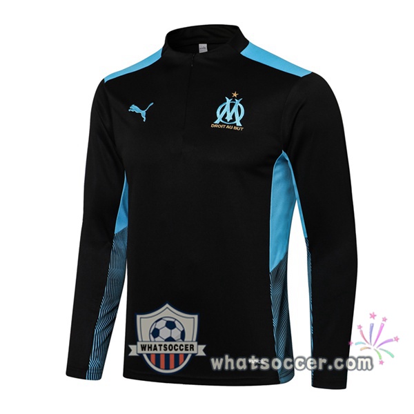 Marseille OM Black Blue Soccer Sweater 2021-2022