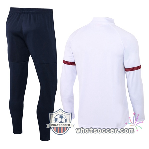 Manchester City White Tracksuit 2021-2022