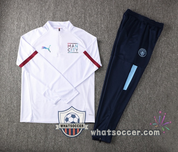 Manchester City White Tracksuit 2021-2022