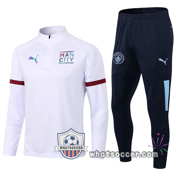 Manchester City White Tracksuit 2021-2022