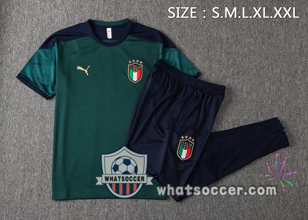Italy Training T-Shirts + Pants Green 2021-2022