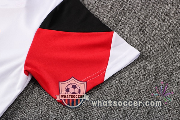 AC Milan Training T-Shirts + Pants White Red 2021-2022