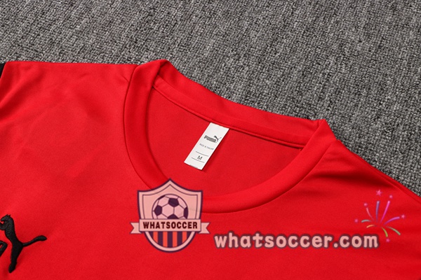 AC Milan Training T-Shirts + Pants Red White 2021-2022