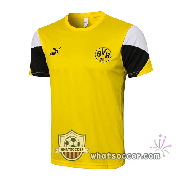 Dortmund BVB Yellow Training T-Shirts 2021-2022