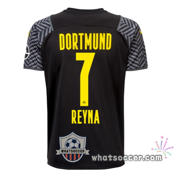 Dortmund BVB (Reyna 7) Away Soccer Jerseys 2021-2022
