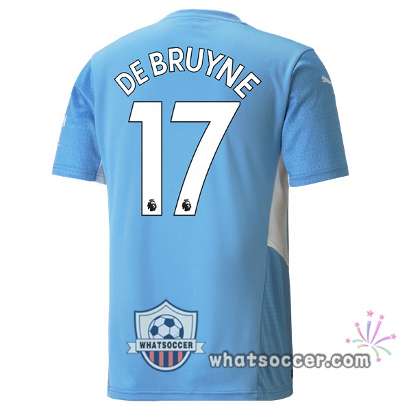 Manchester City (DE BRUYNE 17) Home Soccer Jerseys 2021-2022