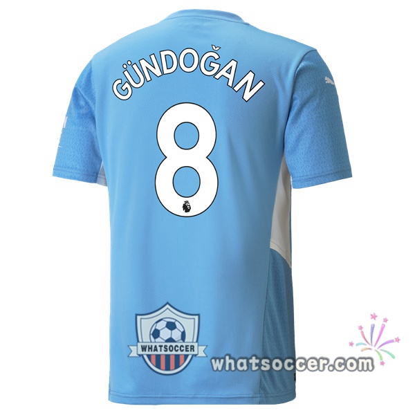 Manchester City (GÜNDOĞAN 8) Home Soccer Jerseys 2021-2022