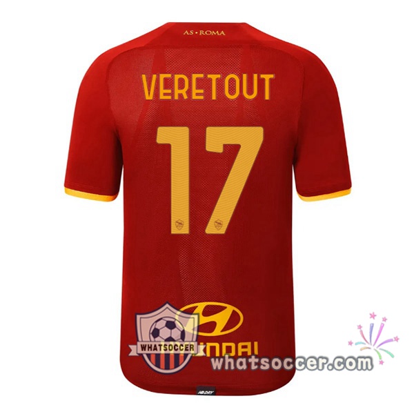 AS Roma (VERETOUT 17) Home Soccer Jerseys 2021-2022