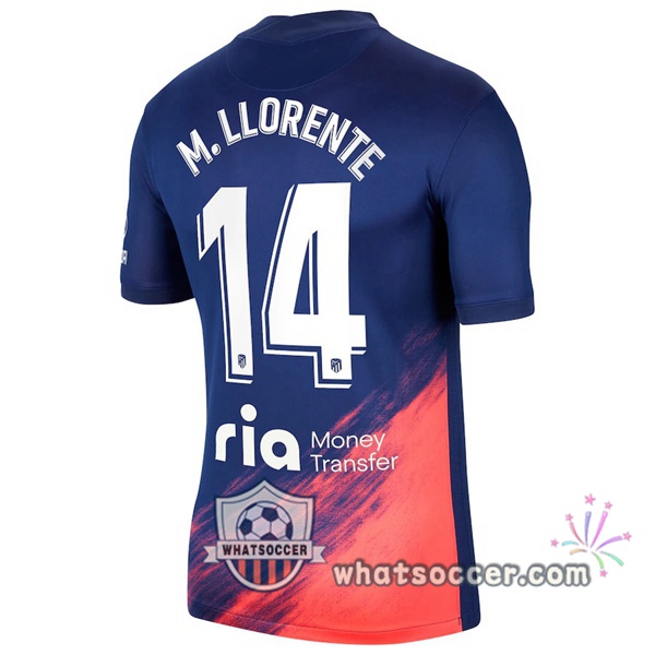 Atletico Madrid (M. Llorente 14) Away Soccer Jerseys 2021-2022