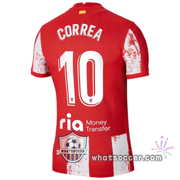 Atletico Madrid (Correa 10) Home Soccer Jerseys 2021-2022