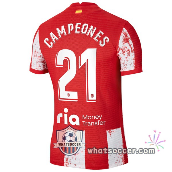 Atletico Madrid (Carrasco 21) Home Soccer Jerseys 2021-2022