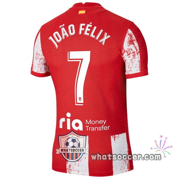 Atletico Madrid (João Félix 7) Home Soccer Jerseys 2021-2022