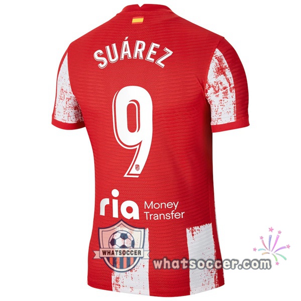 Atletico Madrid (Suárez 9) Home Soccer Jerseys 2021-2022