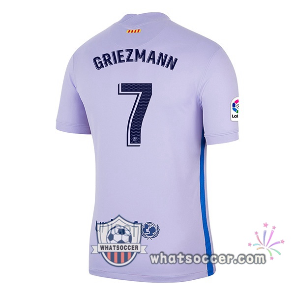FC Barcelona (GRIEZMANN 7) Kids Away Soccer Jerseys 2021-2022