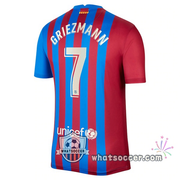 FC Barcelona (GRIEZMANN 7) Home Soccer Jerseys 2021-2022