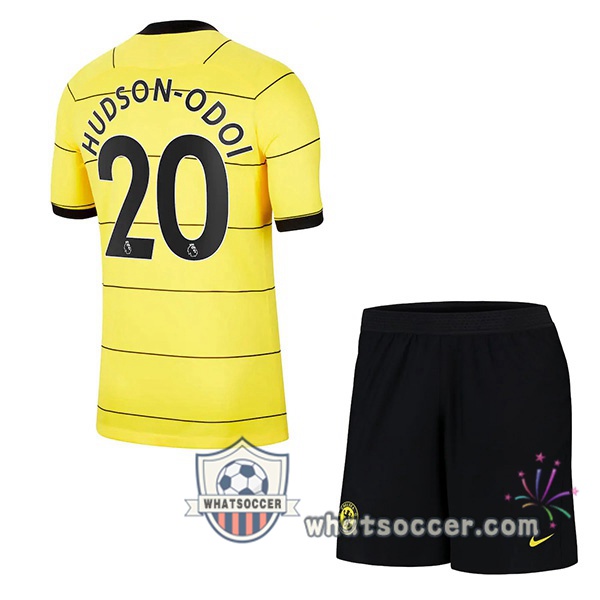 FC Chelsea (HUDSON-ODOI 20) Kids Away Soccer Jerseys 2021-2022