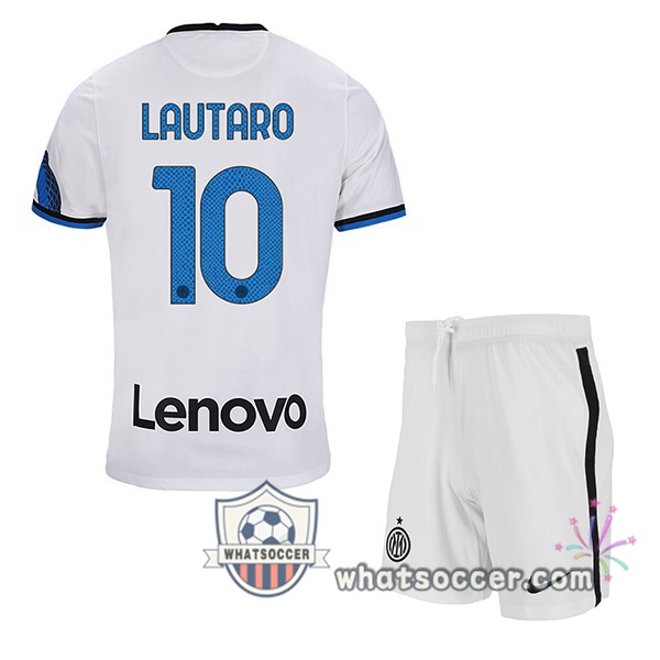 Inter Milan (LAUTARO 10) Kids Away Soccer Jerseys 2021-2022