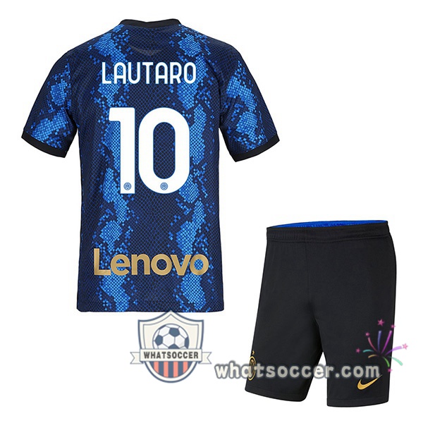 Inter Milan (LAUTARO 10) Kids Home Soccer Jerseys 2021-2022