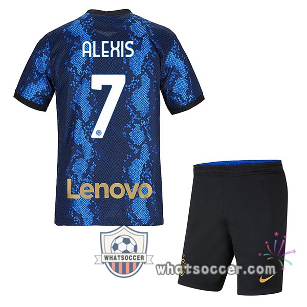 Inter Milan (ALEXIS 7) Kids Home Soccer Jerseys 2021-2022