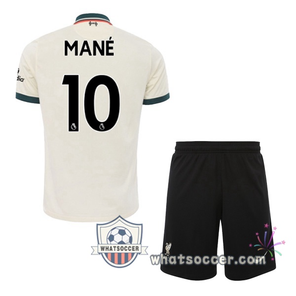 FC Liverpool (MANE 10) Kids Away Soccer Jerseys 2021-2022