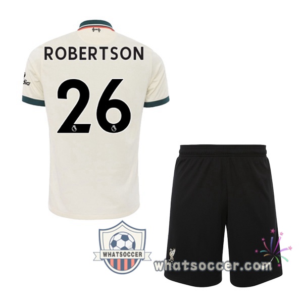 FC Liverpool (ROBERTSON 26) Kids Away Soccer Jerseys 2021-2022