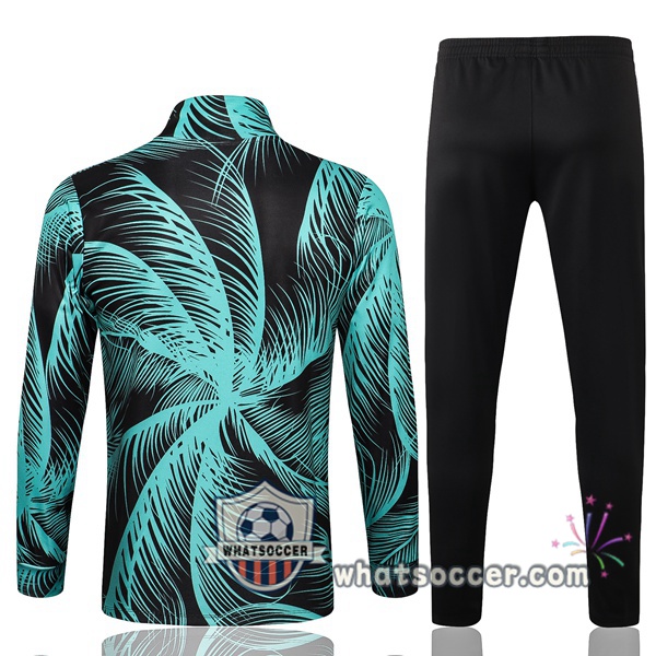 FC Barcelona Green Black Training Jacket 2021-2022