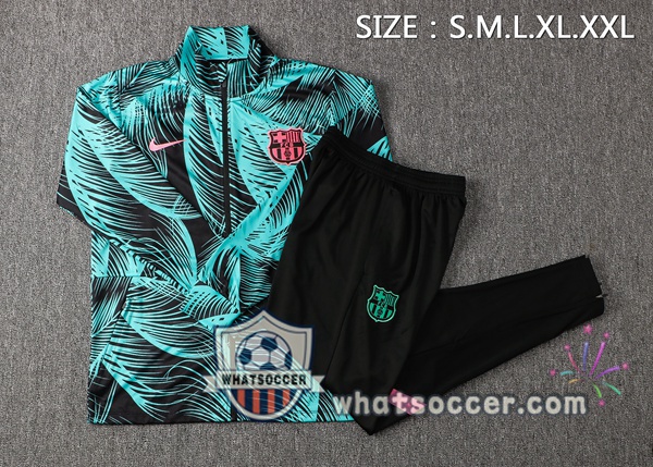 FC Barcelona Green Black Training Jacket 2021-2022