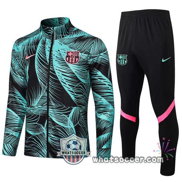 FC Barcelona Green Black Training Jacket 2021-2022