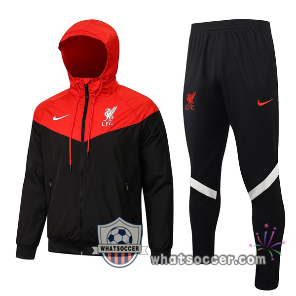FC Liverpool Red Black Windbreaker 2021-2022
