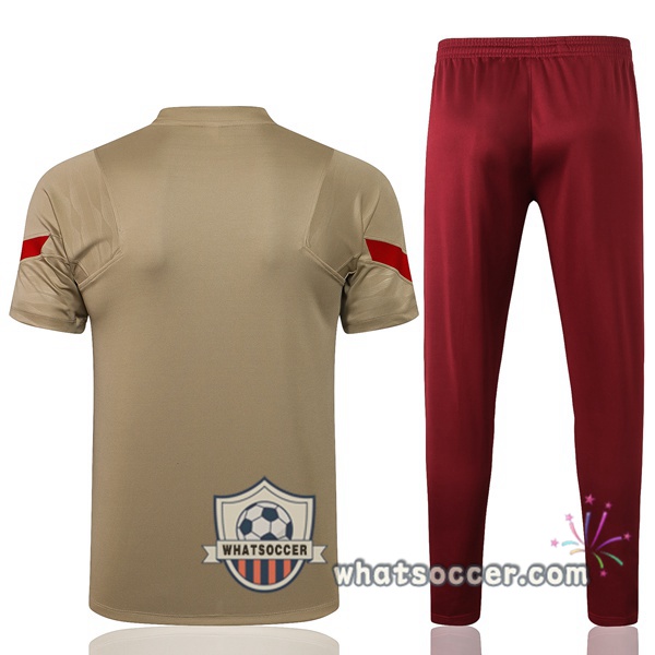 FC Liverpool Training T-Shirts + Pants Yellow 2021-2022