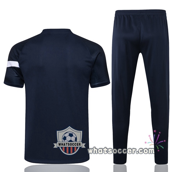 France Training T-Shirts + Pants Blue Royal 2021-2022