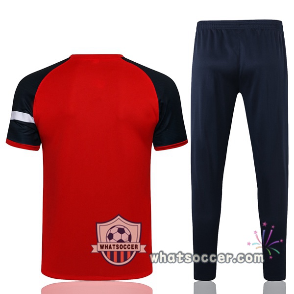 France Training T-Shirts + Pants Red 2021-2022