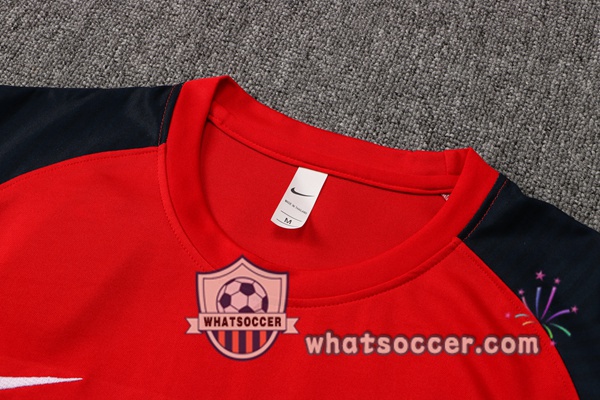 France Training T-Shirts + Pants Red 2021-2022
